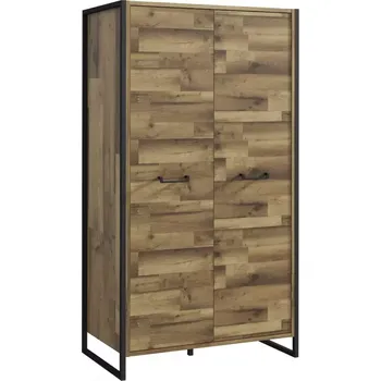 Kancelářská sestava Skříň Hud 110cm Beton/Dub Štípaný