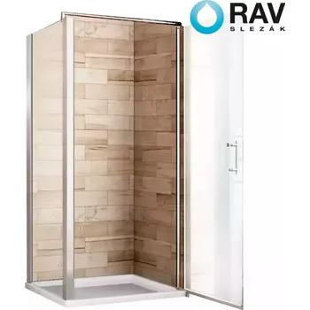 RAV-SLEZÁK Sprchový kout čtvercový Atena 80x80x190 čiré-chrom