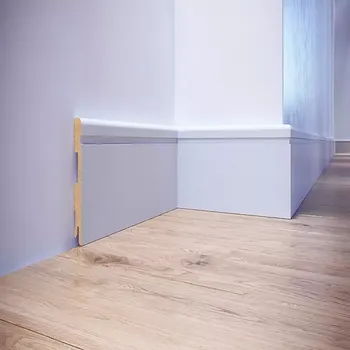 Obklad Podlahová lišta MDF Foge LB2 80 bílá polmat