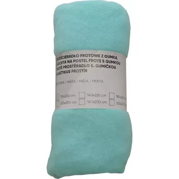 Prostěradlo Froté prostěradlo s gumičkou máta 160X200