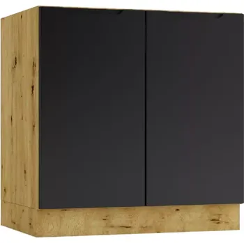 Kuchyňská skříňka Isabel D80 černá/artisan