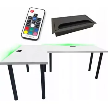 Kancelářská sestava Psací Stůl Roh. Top Bílý 180x120x2,8 Model 2