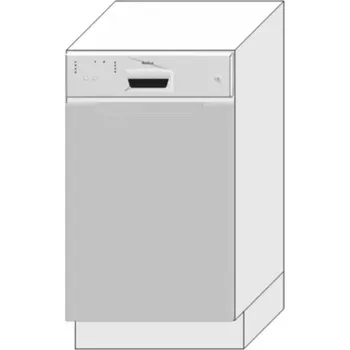 Dvířka Pro Vestavnou Myčku Zoya 45po Světle Šedá Mat