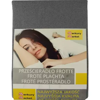 Prostěradlo Froté napínací prostěradlo 90x200 šedé 70