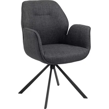 Jídelní set Židle Klap šedá/černá