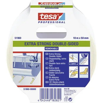 Izolační páska tesa EXTRA STRONG 51960-00000-11 Gaffer tape tesa® Professional průsvitná (d x š) 10 m x 50 mm 1 ks