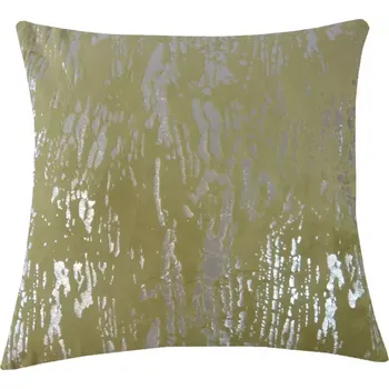 Dekorativní polštářek Dekorační polštář, 45x45 cm, zelenostříbrný