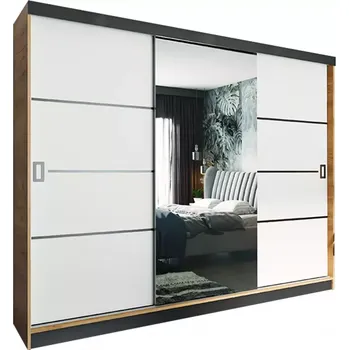 Kancelářská sestava Skříň Retro 200 4l Craft / Přední Bílý