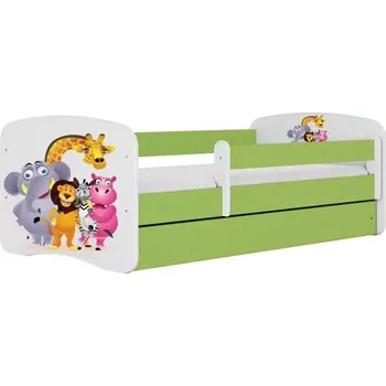 Ložnicová sestava Dětská postel Babydreams+SZ zelená 80x160 Zoo