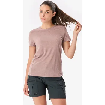 Pánské tričko SIMOND Dámské turistické tričko Merino Rec Fresh XL KAŠTANOVÁ|RŮŽOVÁ