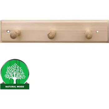 Předsíňová stěna Věšák 3-kolíkový borovice