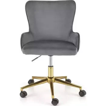 Kancelářská sestava Otáčecí křeslo Timoteo popelavě šedá/zlatá