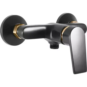 Vodovodní baterie RAV-SLEZÁK COLORADO Baterie sprchová černá/zlato - rozteč 100mm CO181.0CMATZ