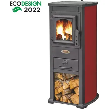 Krbová kamna Krbová kamna BERNA LUX 5,3 kW červené