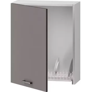 Kuchyňská Skříňka Clara W60 Su P/L grafitově šedá/dub artisan