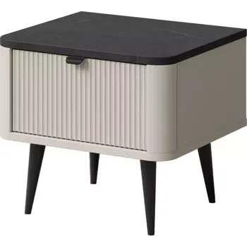 Ložnicová sestava Noční stolek Marly 17 kašmír/šedý kámen