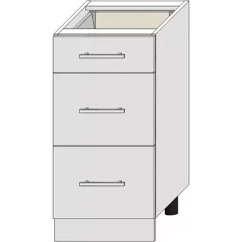 Kuchyňská skříňka Kuchyňská Skříňka Bono D40s/3 bílá alaska/bílá