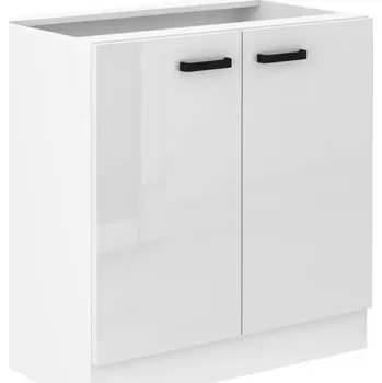 Kuchyňská skříňka MIA bílý lesk/bílá 80d 2f bb