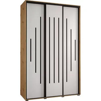 Předsíňová stěna Skříň 45 Canaris 12 160 artisan/bílá/černá