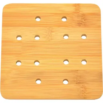 Kuchyňské prkénko Podložka bambus hranatá 15x15x1cm