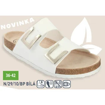 Dámská zdravotní obuv Santé N/29/10/BP dámský pantofel bílá Barva: Bílá, Velikost: 39, Stélka: Anatomicky tvarovaná