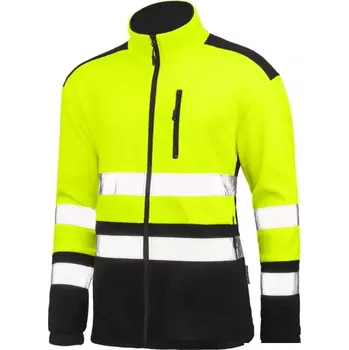 Pánská mikina Fleecová mikina fluorescenční s reflexními pruhy XXXL