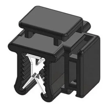 Stahovací páska WKK Klip na hrany zástrčný 50121 odolná proti povětrnostním vlivům, UV stabilní, kabelový svazek, boční montáž , kabelový svazek, příčná montáž , kabelový