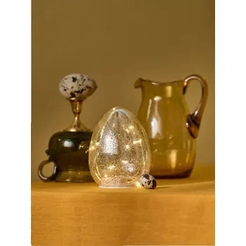 Velikonoční dekorace Sinsay - Velikonoční dekorativní vajíčko s LED světýlky - zlatá - 111IK-GLD - 111IK-GLD-ONE