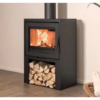 Krbová kamna WAN 2075 BE High s dřevníkem