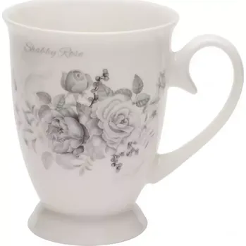 Porcelánový hrníček na nožce Shabby Rose 320ml