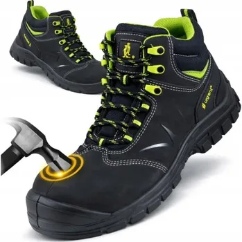 Pracovní obuv BOTY PRACOVNÍ BOTY BOZP VYSOKÉ se zdvihem PLECHOVÁ kapa POHODLNÉ S1 45