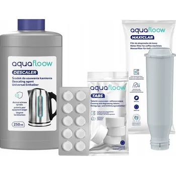 Sada AquaFloow pro kávovary Krups a Nivona: 3x filtr, odvápňovač, tablety