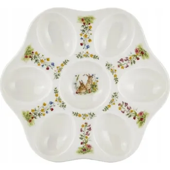 MCP, porcelánový stojan na vajíčka - SPRING BUNNIES, králíčci