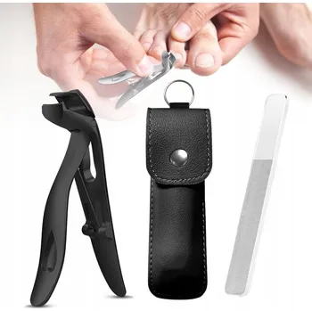 Sada kleští na silné nehty, nůžky na nehty na nohou s pilníkem, manikúra a pedikúra