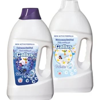 Prací prostředek ACTION PACK Gallus prací gel Black + White 2x 2 l / 50 praní