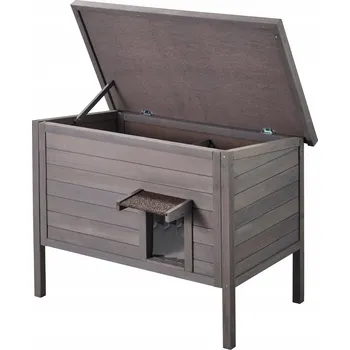 Pelíšek pro kočku Venkovní Bouda pro kočky - 69 x 87 x 53 cm