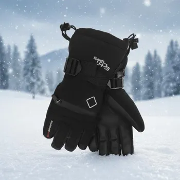 Dívčí legíny LYŽAŘSKÉ RUKAVICE S KAPSIČKOU NA SKIPAS HX042 Velikost: L, Barva: Černá