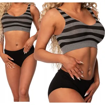 Podprsenka SPORTOVNÍ PODPRSENKA DÁMSKÁ TOP BEZ KOSTIC MĚKKÁ 2XL/3XL