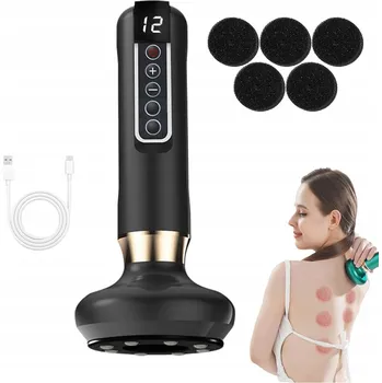 Masážní přístroj Elektrická čínská baňka, Bezdrátový Masážní Přístroj proti celulitidě s nahříváním