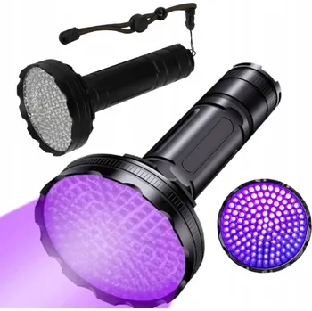 UV LAMPA 395NM 128 LED PRO HLEDÁNÍ JANTARU