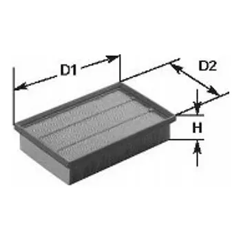 Vzduchový filtr Clean Filters MA1136 Vzduchový filtr