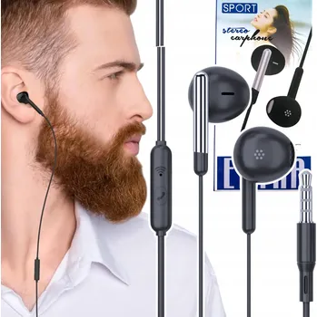 Sluchátka SPORTOVNÍ SLUCHÁTKA DO UŠÍ S-3 EXTRA BASS PRO BĚHÁNÍ A CYKLISTIKU DRÁTOVÁ