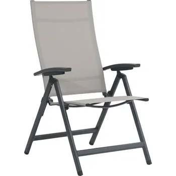 DOPPLER Hliníkové polohovatelné křeslo AVANTAGE (mocca)