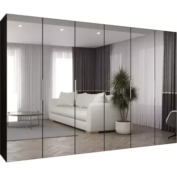 Předsíňová stěna Skříň Marbella III 300 černá/stříbrná