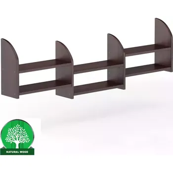 Obývací stěna Polička borovice PK101-150x47x19 ořech