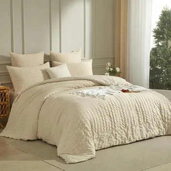 Povlečení Sada povlečení s mikrovláknem 155 x 220 cm a povlaky na Polštáře 80 x 80 cm