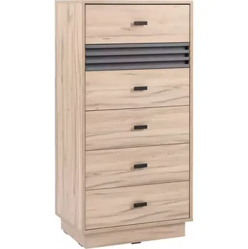 Kancelářská sestava Komoda Allmo AL18 světlý dub estana/antracit