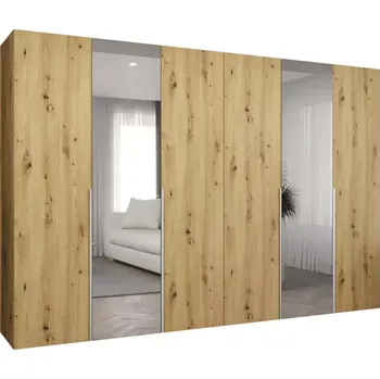 Předsíňová stěna Skříň Alicante II 300 artisan stříbrná