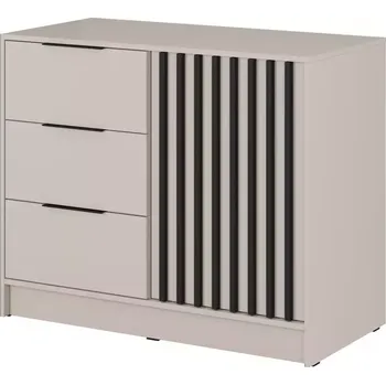 Kancelářská sestava Komoda Nelly 2D cashmere/černá