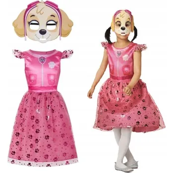 Kostým Skye Tlapková patrola pro děti, 2dílný, karnevalový kostým, velikost 86/92